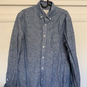 Club Monaco Chambray Slim Slub Shirt